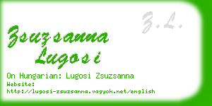 zsuzsanna lugosi business card